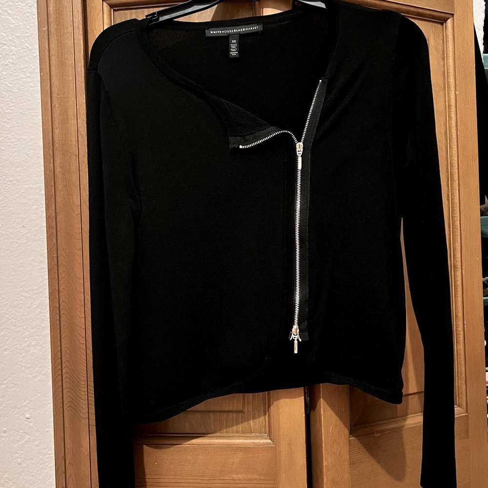 White House Black Market Zip-Up Sweater